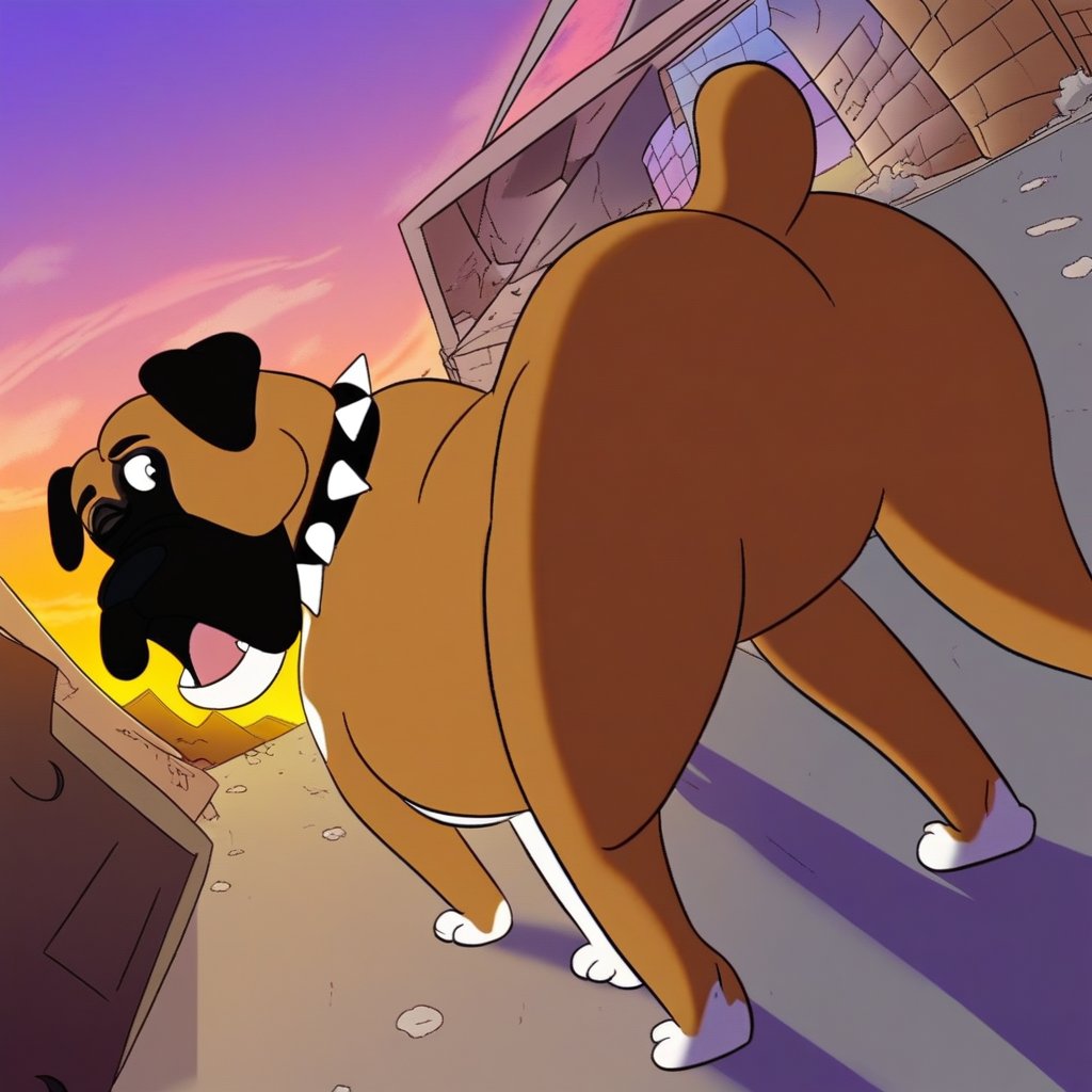 Cuddles Boxer,  feral,  solo by Xposing_Organisms on Tensor.Art