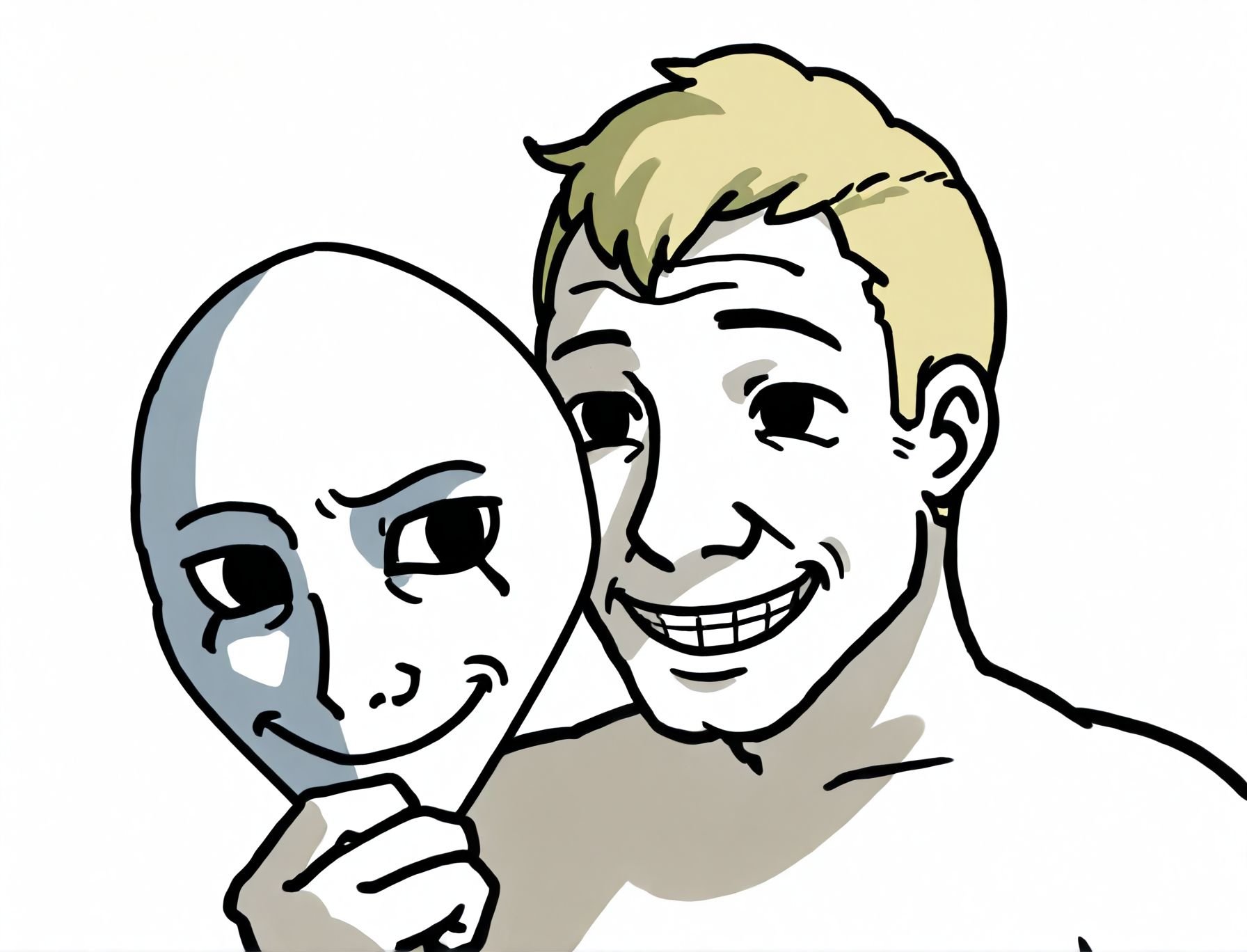 toon \(style\),  2d,  Wojak style by Awawa on Tensor.Art