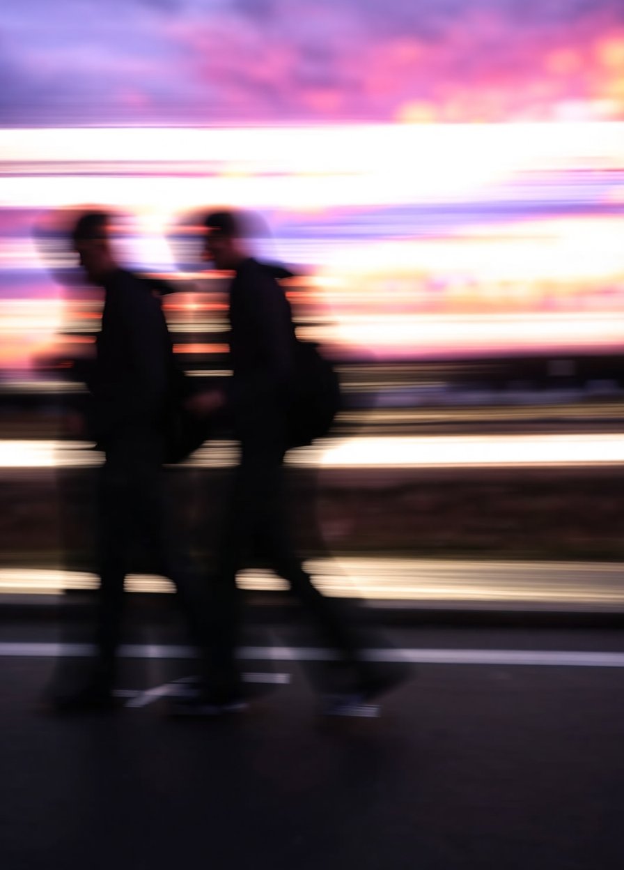 detailed image of realistic,  dark moody,  dynamic angle This photograph captures a blurred by Alex on Tensor.Art
