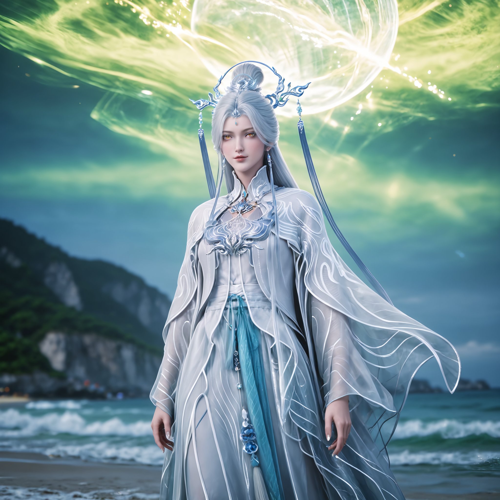 1girl,  white hair,  long hair by 漫 on Tensor.Art