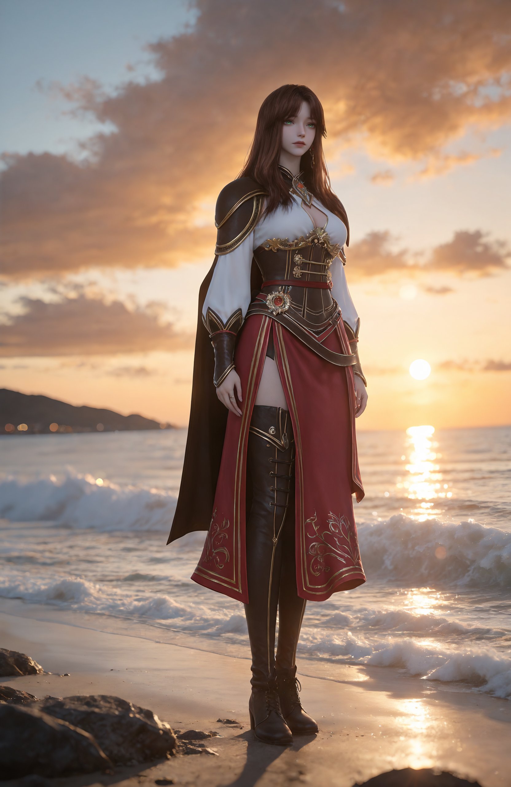 1girl,  long hair,  brown hair by 天海TianHai on Tensor.Art