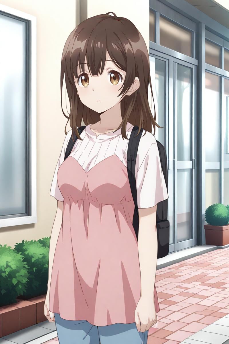 anime screenshot,  hige wo soru. soshite joshikousei wo hirou,  ogiwara sayu by Ttan on Tensor.Art