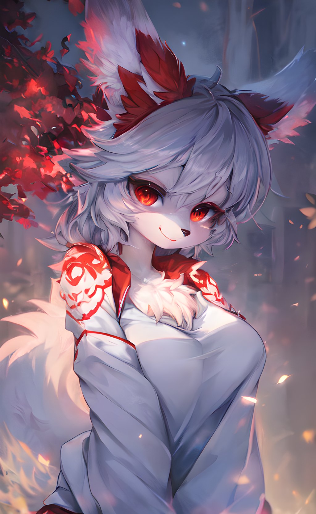furry,  white fur,  ultra cute face by miaomiao on Tensor.Art