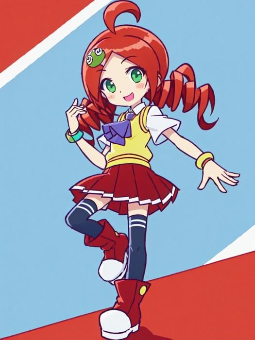 kawaii ringo petite cute 1girl,  green eyes,  character hair ornament by Ttan on Tensor.Art