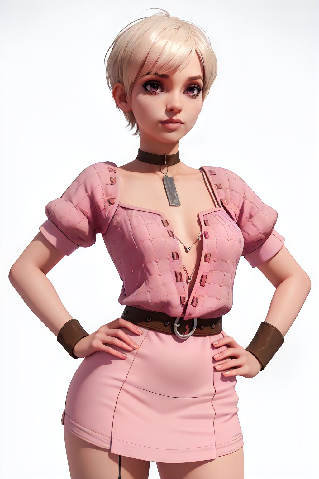 1girl,  solo,  pixie-cut by Ttan on Tensor.Art