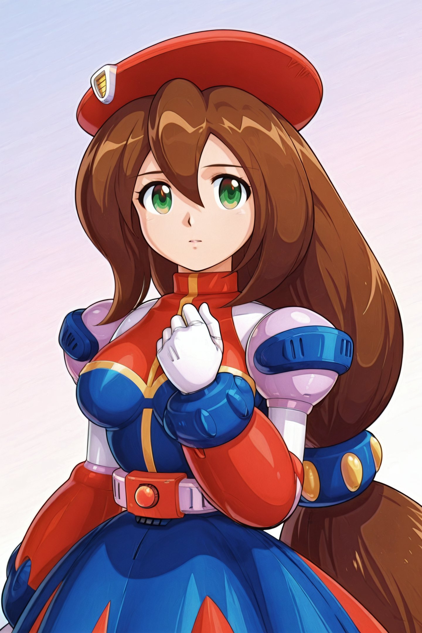 MegaMan X4 Style,  iris \(mega man\),  1girl by flyx3 on Tensor.Art
