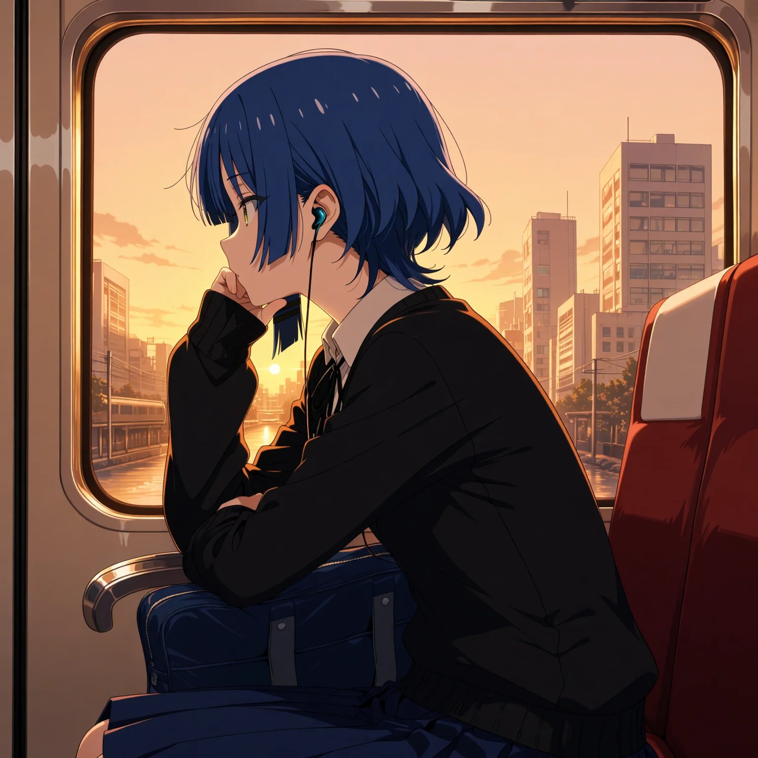 1girl,  yamada ryo,  bocchi the rock! by miaomiao on Tensor.Art