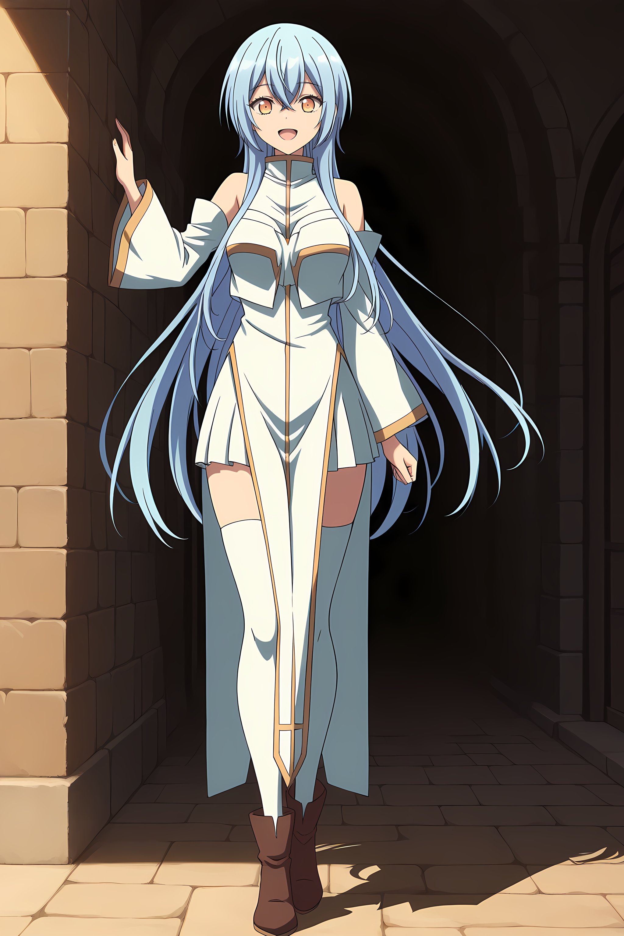 cecilia_yuushaparty_ilxl,  baseoutfit,  long hair by EroBytes on Tensor.Art