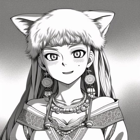 otoyomegatari,  greyscale,  monochrome by Samtasha on Tensor.Art