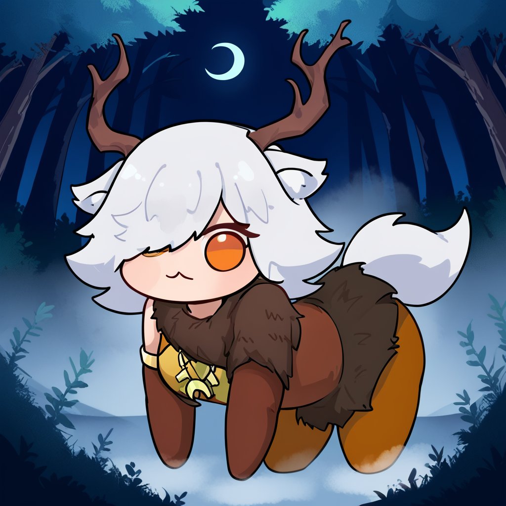 1girl,  solo,  deer girl by BeanMan78 on Tensor.Art