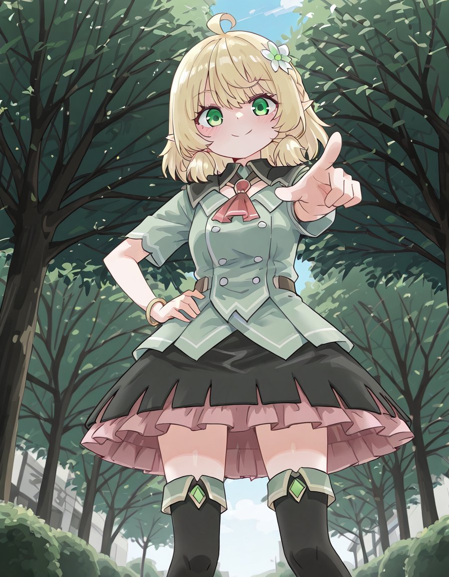 1girl,  Ixia_Polystachya,  green eyes by Mandatarius_403 on Tensor.Art