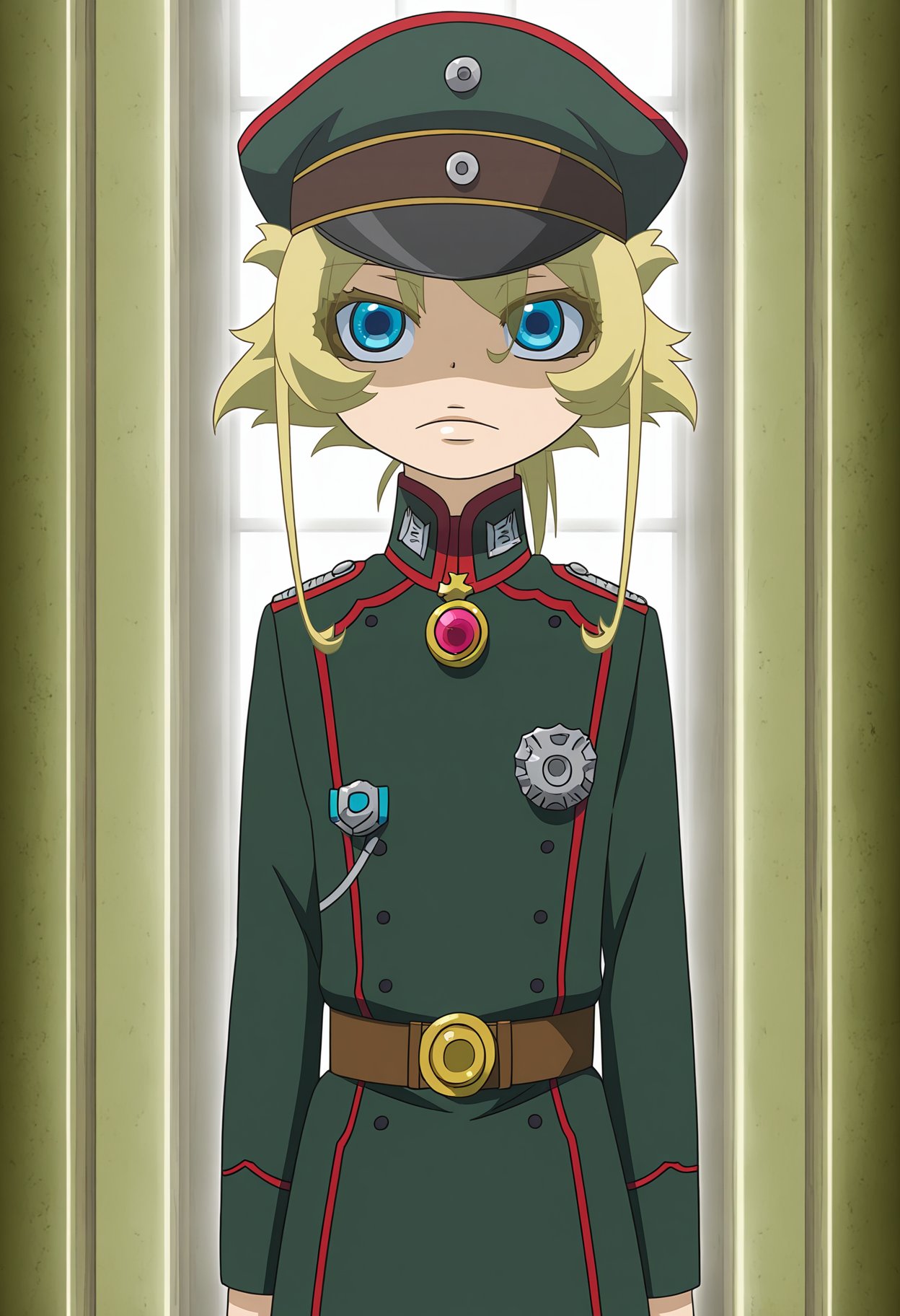 Tanya Degurechaff,  1girl,  military uniform by Min on Tensor.Art