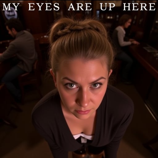 Candid photo of a woman in a bar,  indoors,  dark by Invisidude on Tensor.Art