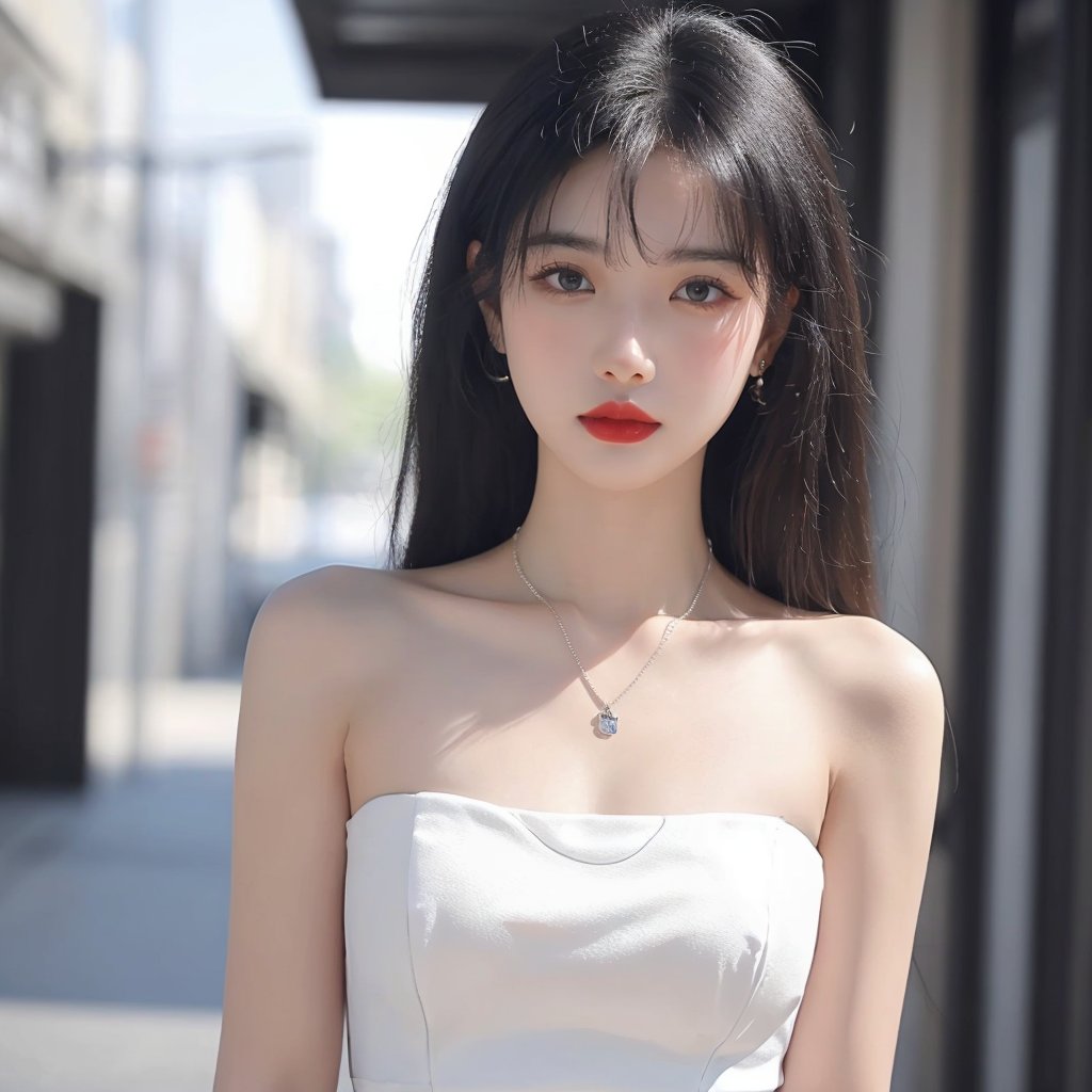 1girl,  bag,  bare_shoulders by pass写实 on Tensor.Art