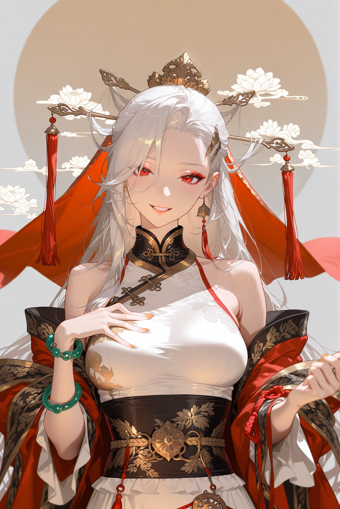 vagabond \(dungeon and fighter\),  red eyes,  silver hair by 该用户未命名 on Tensor.Art