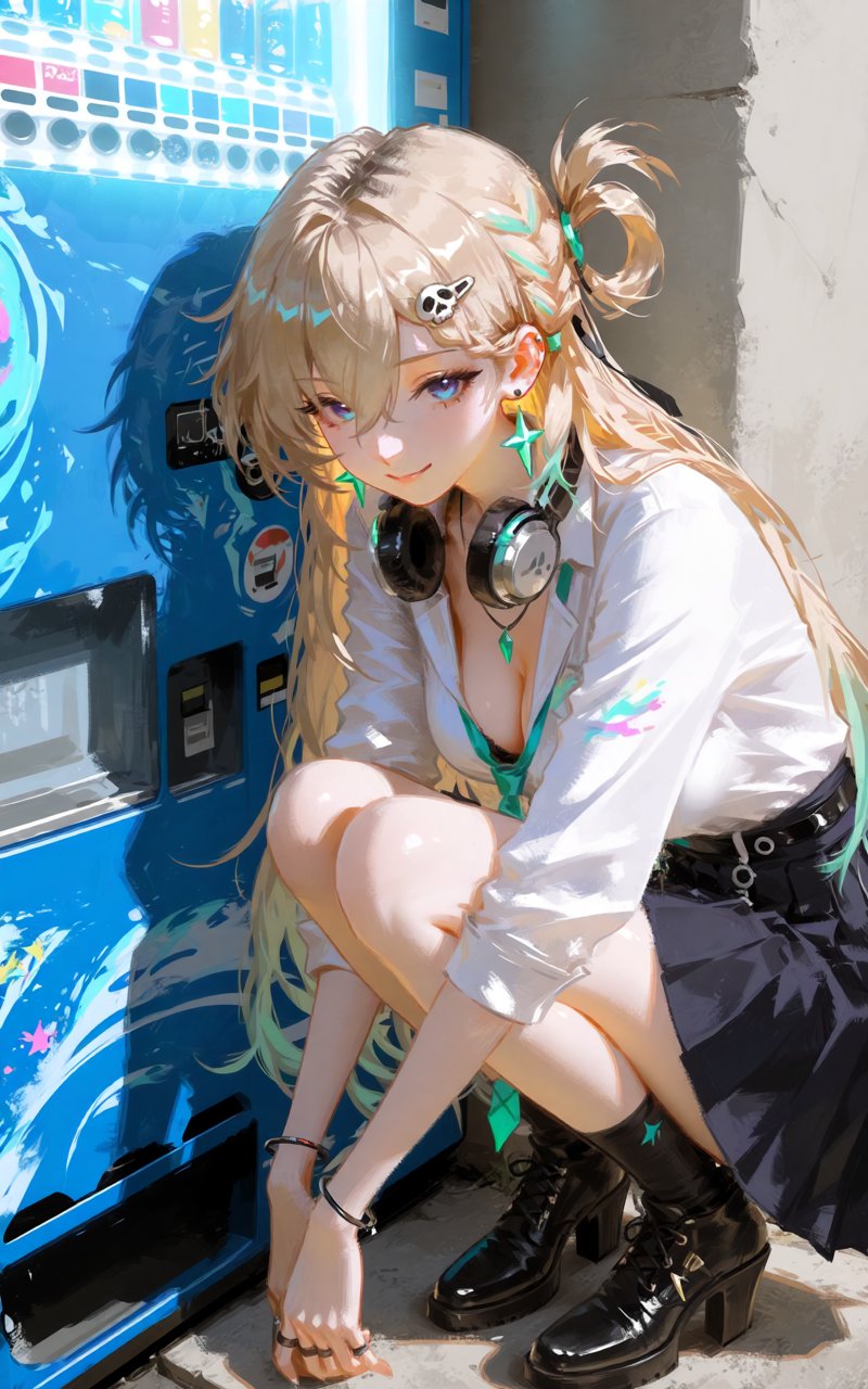 lynae \(wuthering waves\),  1girl,  vending machine by Ttan on Tensor.Art