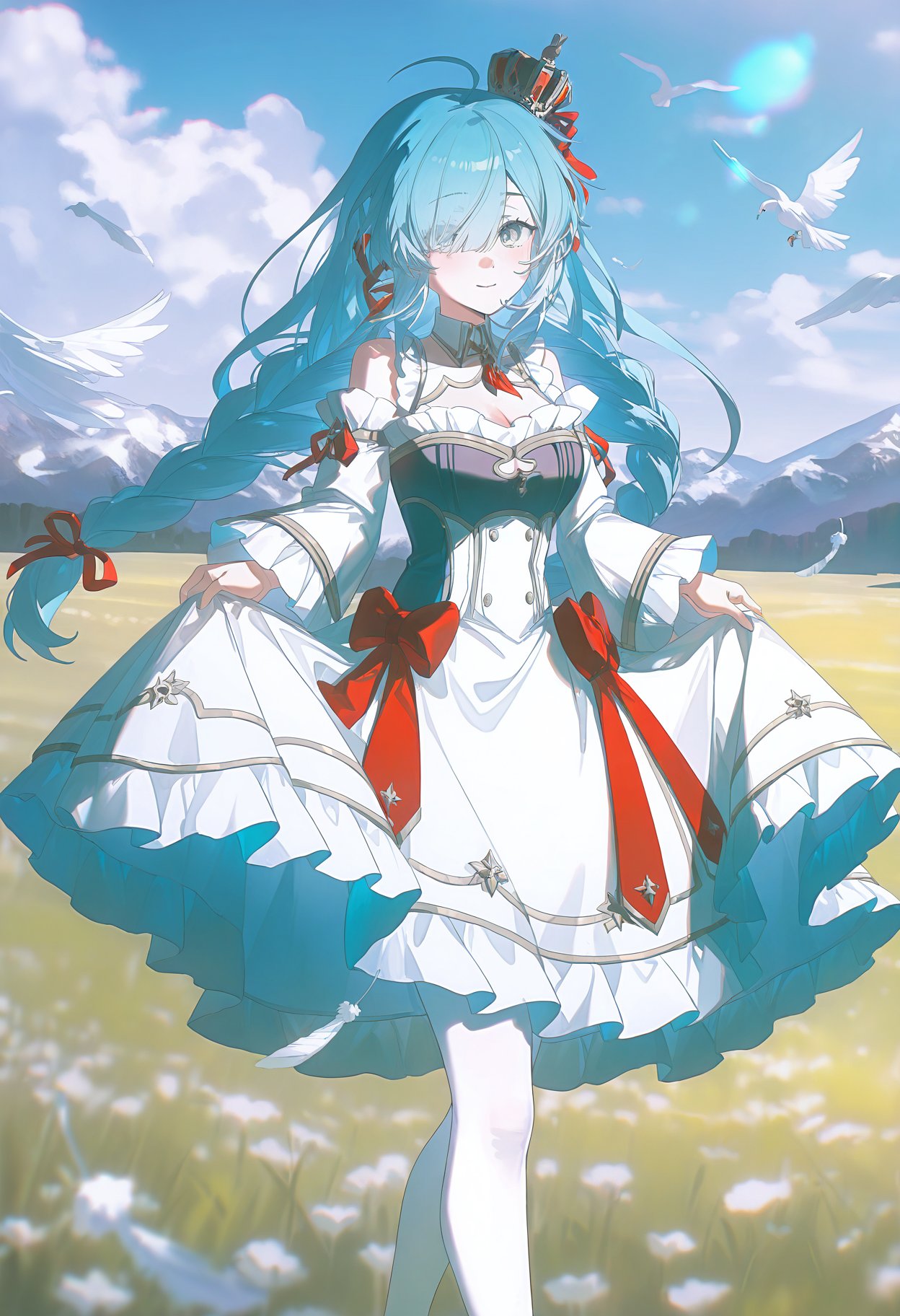 konyakarasuehuafeng,  BREAK 1girl,  dress by Min on Tensor.Art