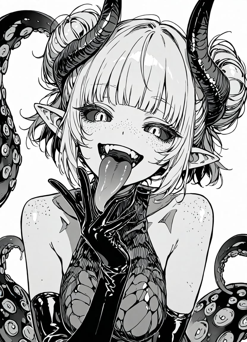 1girl,  long tongue,  solo by Rin_x0 on Tensor.Art