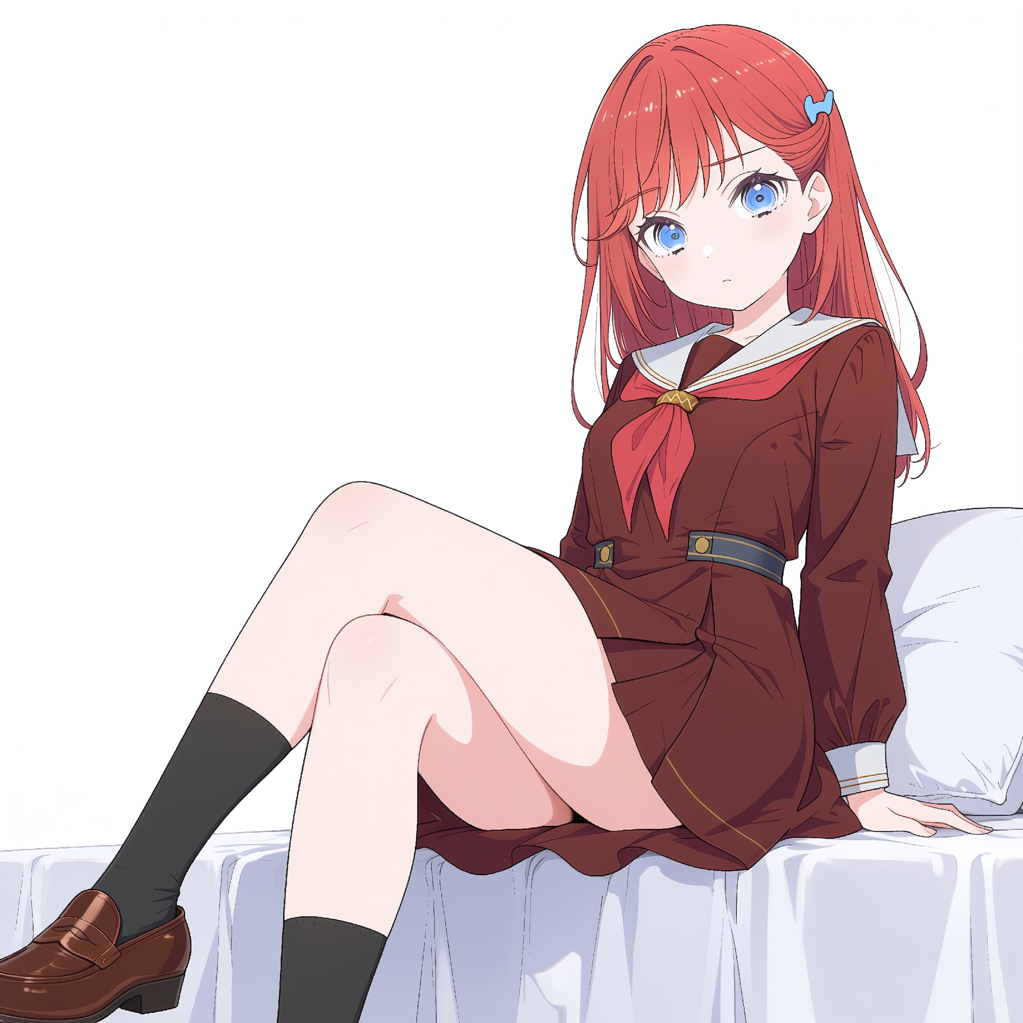 kinjo maika,  red hair,  long hair by RineAI on Tensor.Art