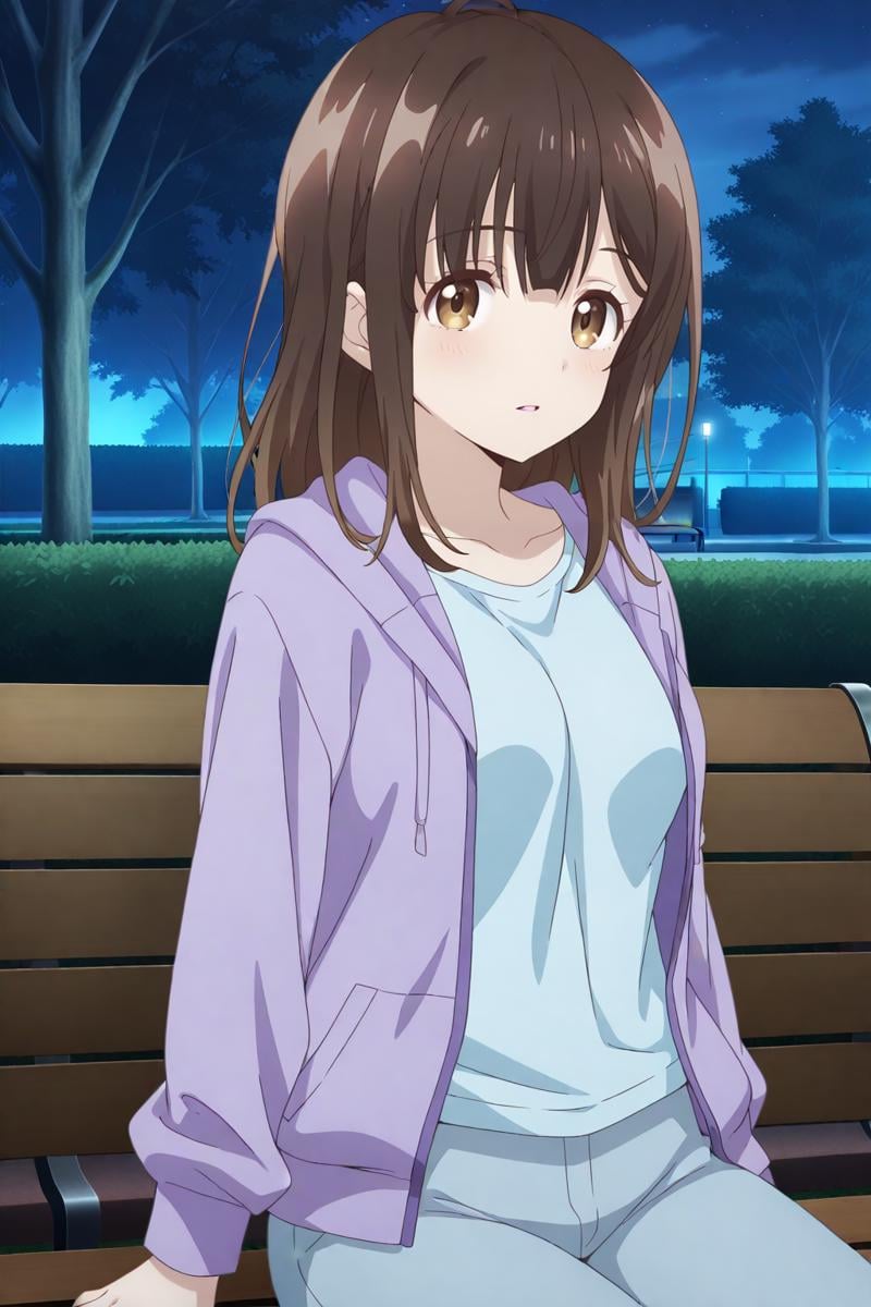 anime screenshot,  hige wo soru. soshite joshikousei wo hirou,  ogiwara sayu by Ttan on Tensor.Art