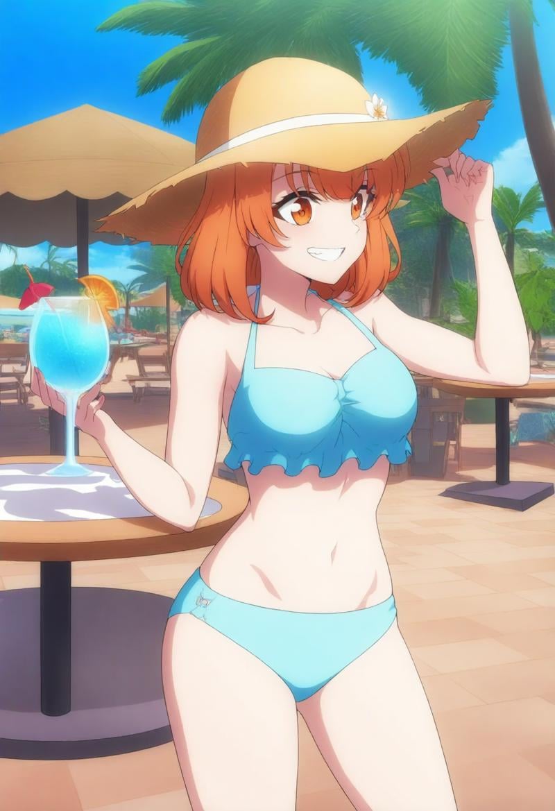 sysdeep_colette,  short hair,  orange hair by Ttan on Tensor.Art