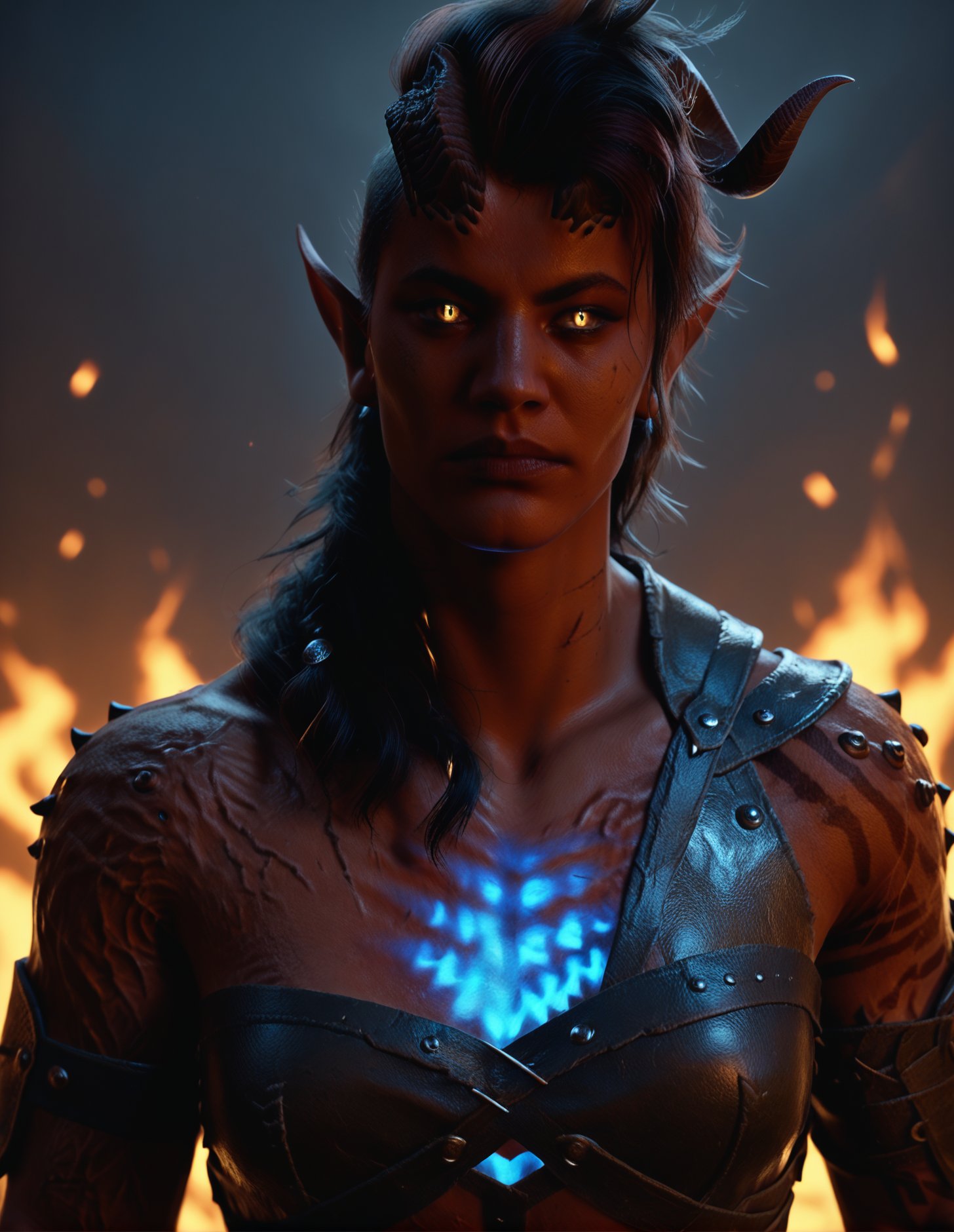 female,  scars,  yellow eyes by Y on Tensor.Art