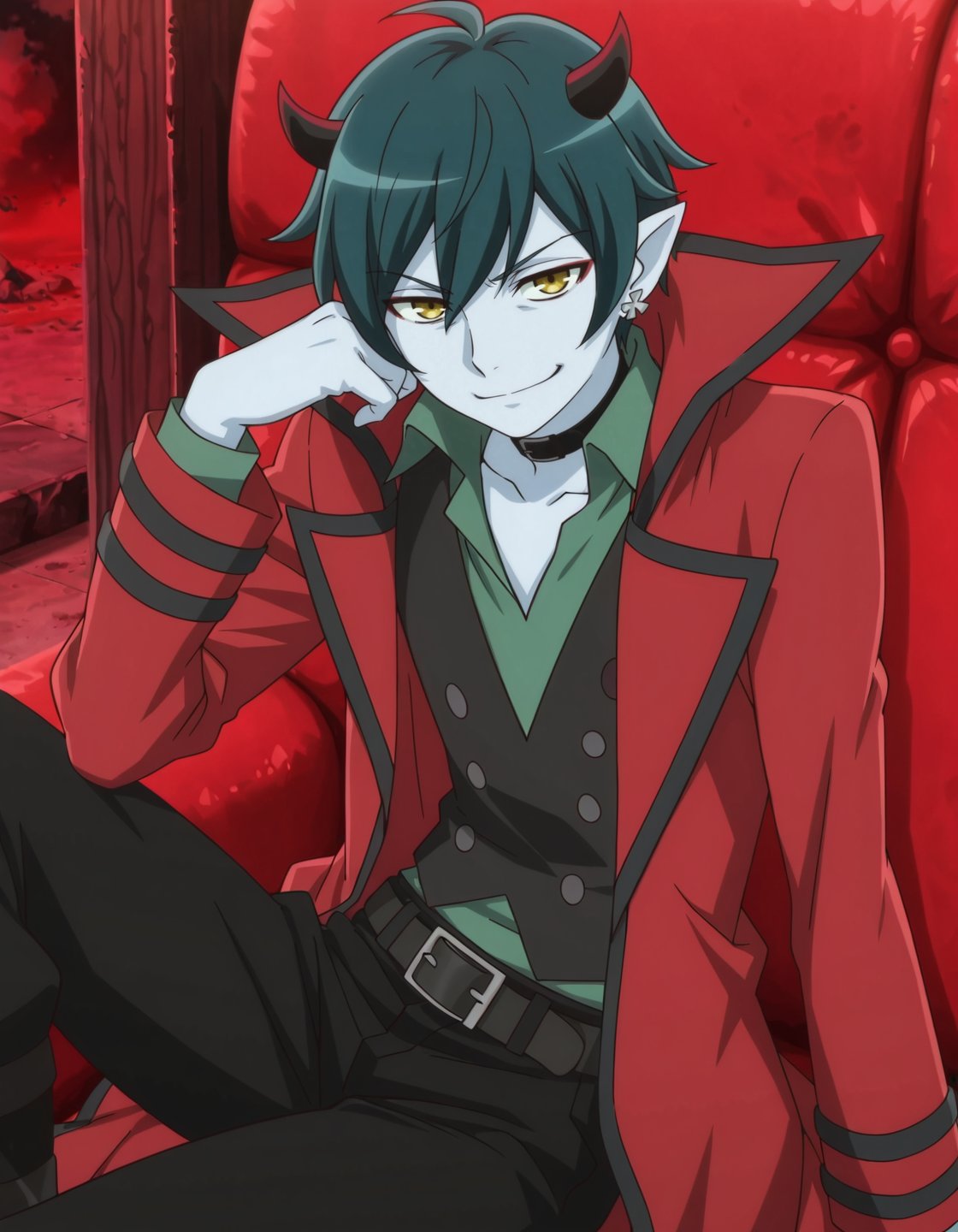 anime screencap,  solo,  1boy by Min on Tensor.Art