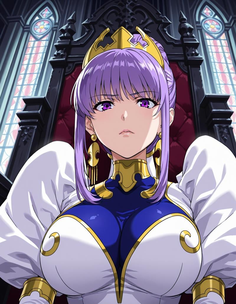 julietta,  purple eyes,  crown by Ttan on Tensor.Art