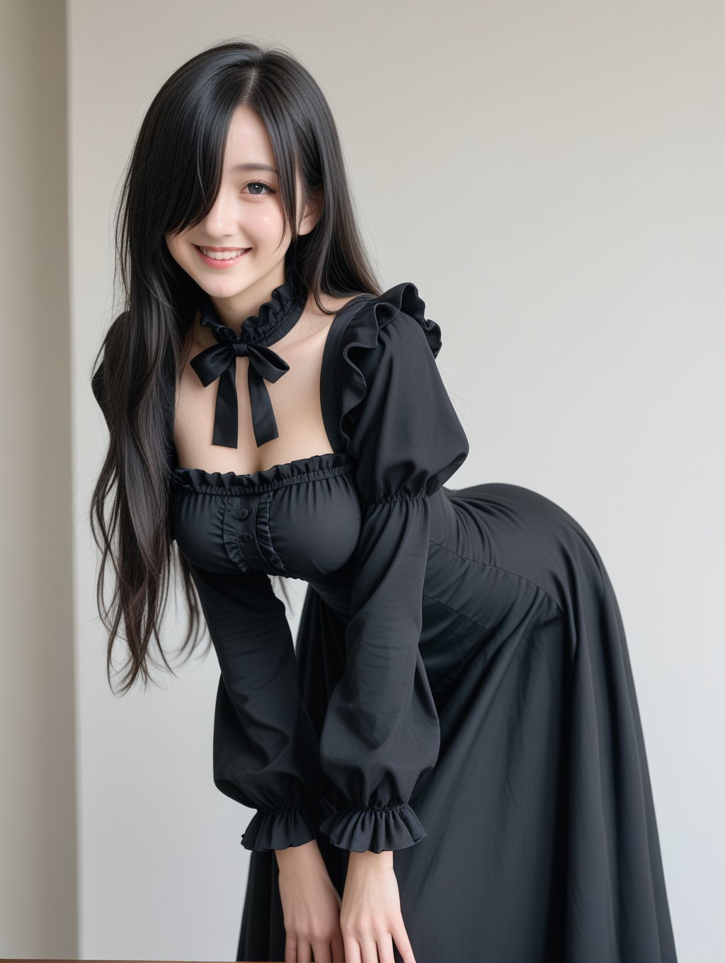1girl,  breasts,  black hair by Y on Tensor.Art