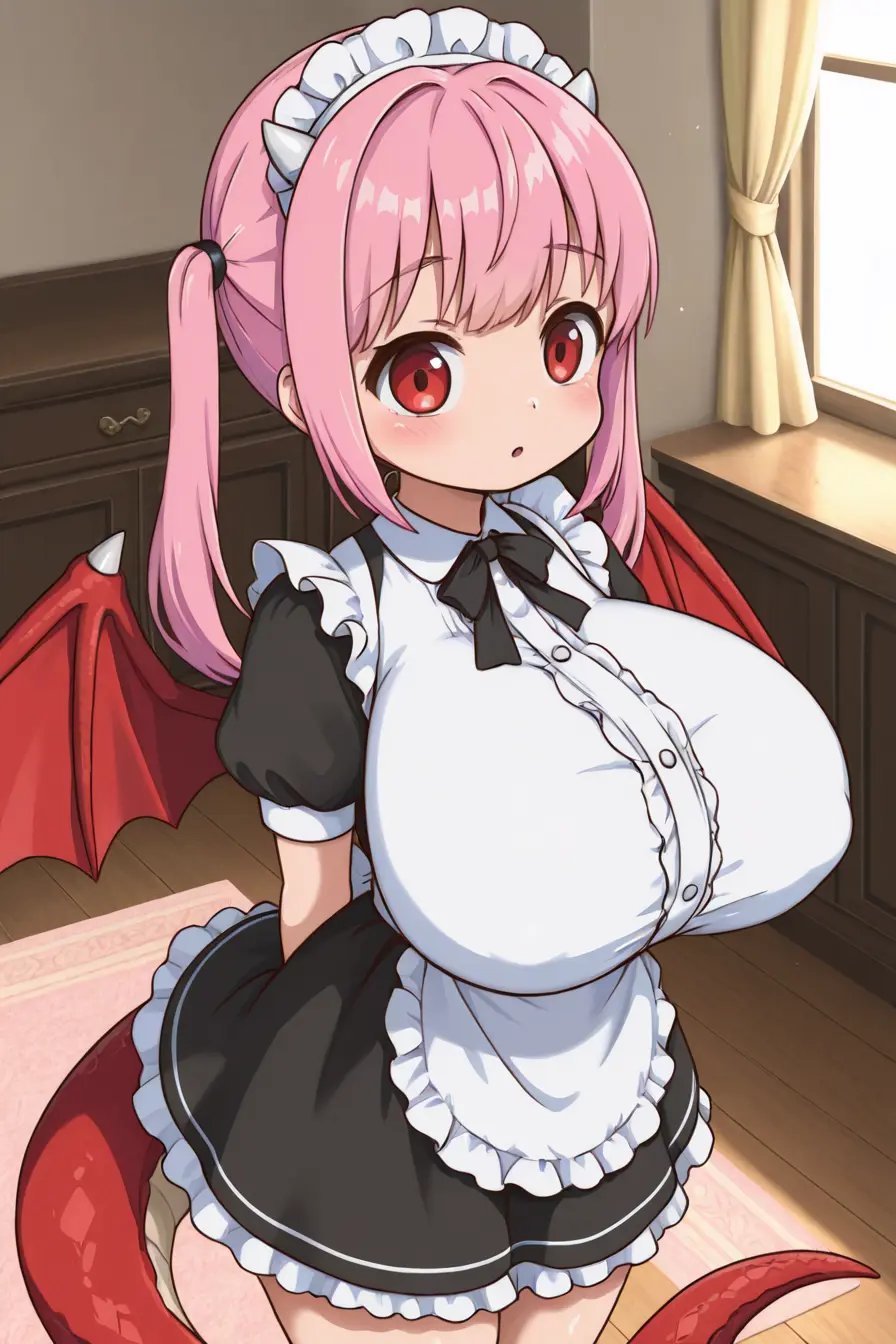 1 girl,  large breast,  pink hair by reprinter on Tensor.Art