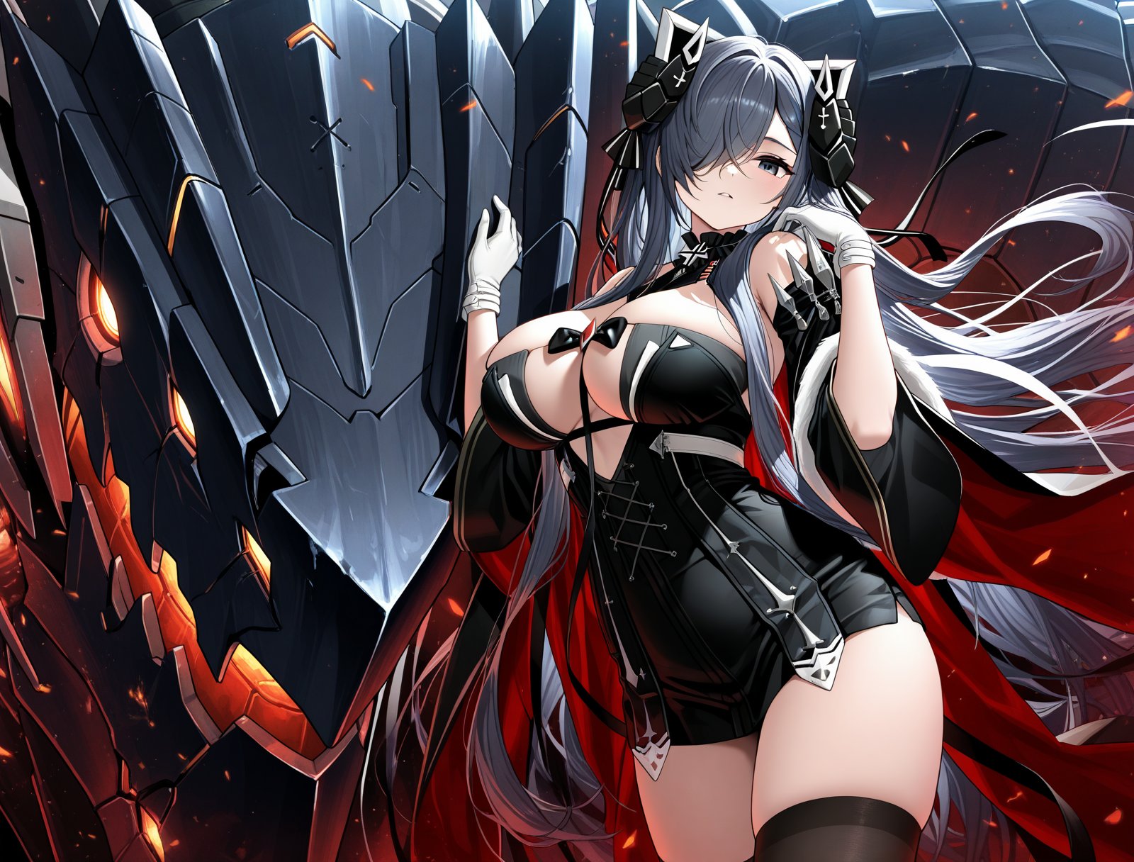 august von parseval \(azur lane\),  solo,  looking at viewer by sk on Tensor.Art