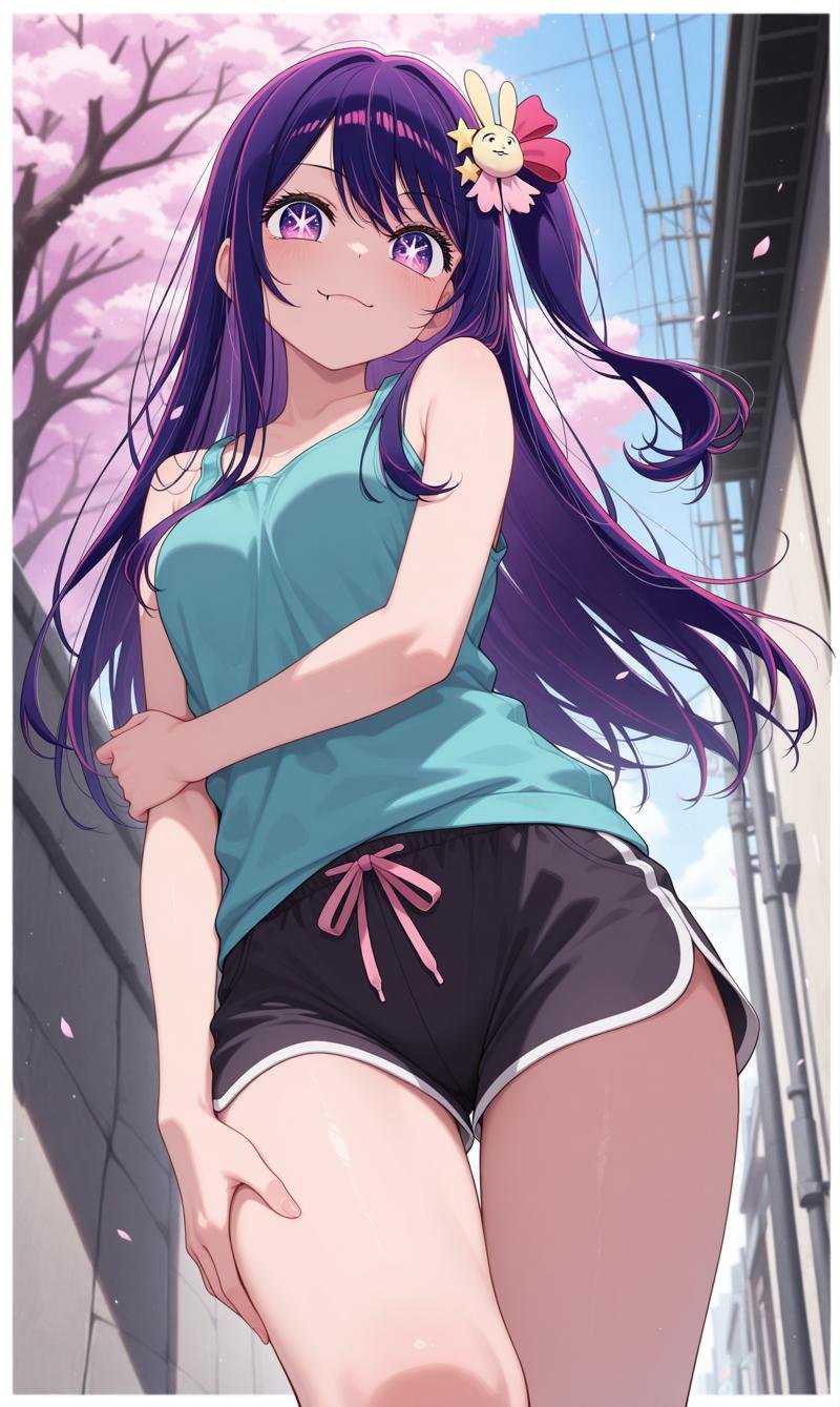 hoshino ai,  purple hair,  long hir by user_758259292217423395 on Tensor.Art