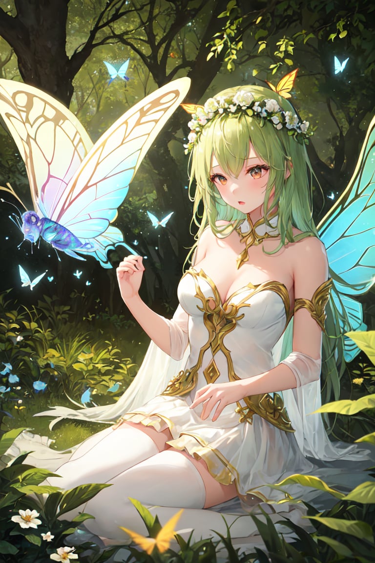 1girl,  fairy costume,  enchanted meadow by miaomiao on Tensor.Art