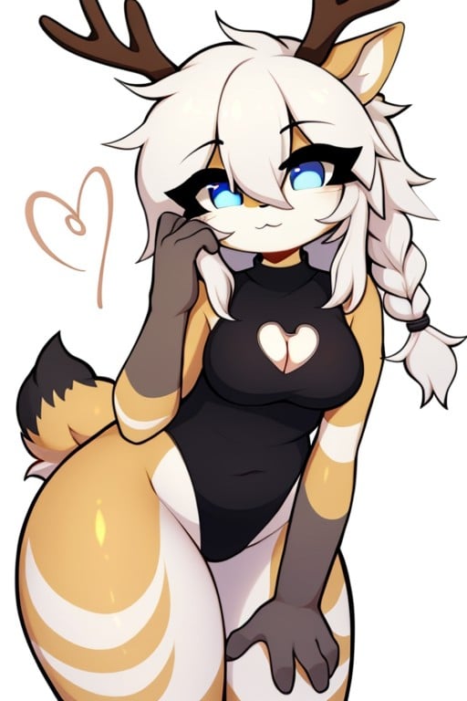 1girl,  furry female,  breasts on Tensor.Art