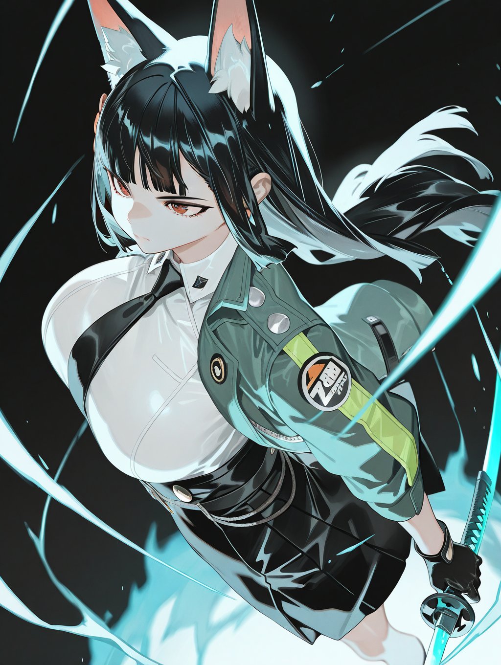 greyscale,  1girl,  solo by JustReprint on Tensor.Art