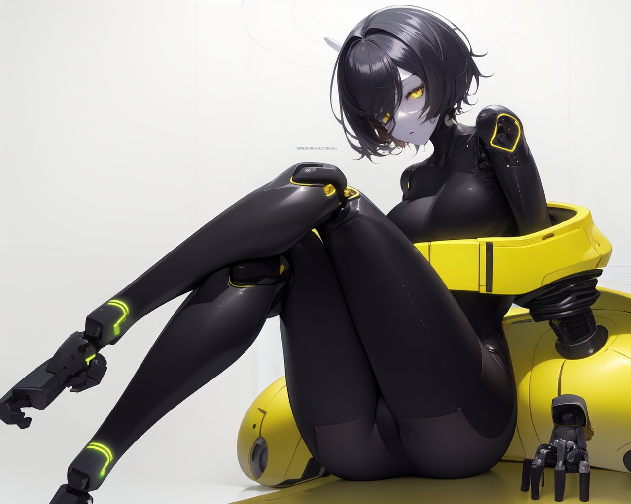 1girl,  android,  sitting by EroBytes on Tensor.Art