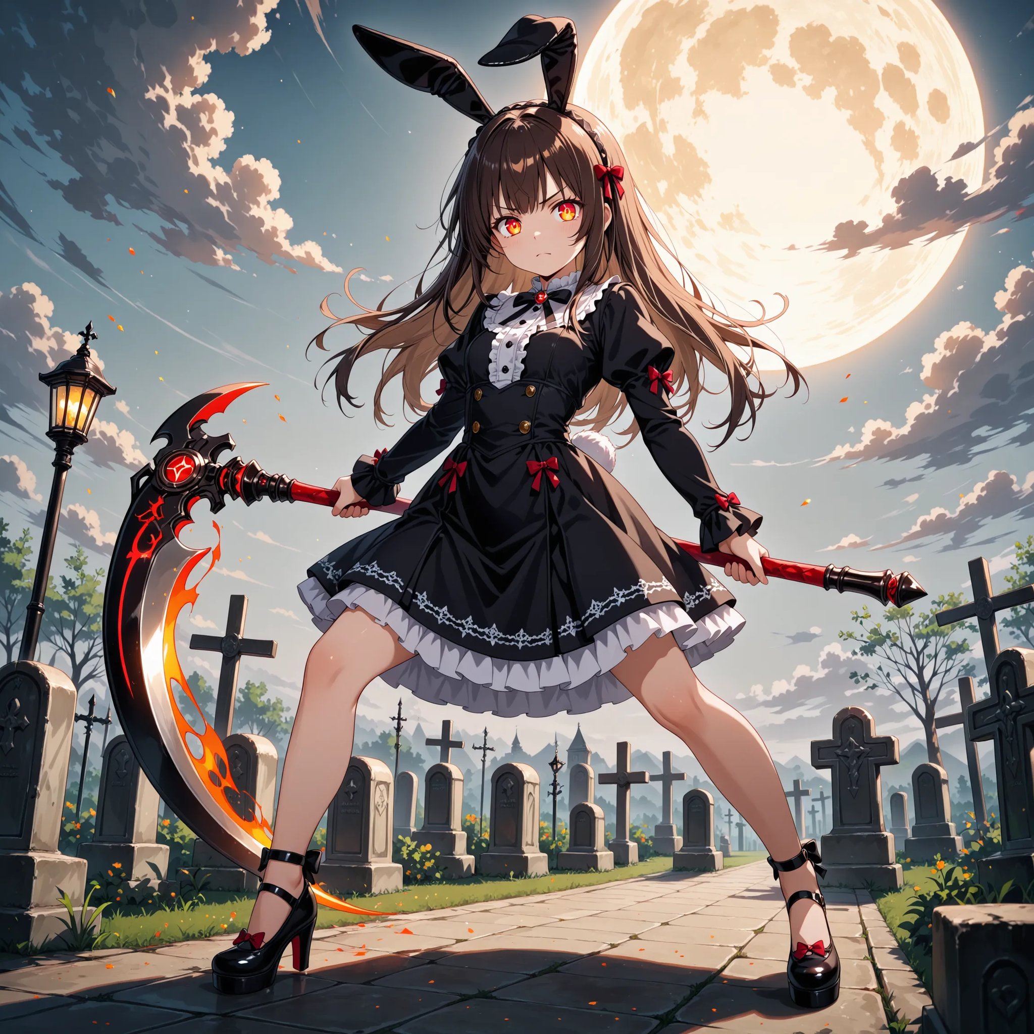 1girl,  rabbit ears,  gothic dress by miaomiao on Tensor.Art