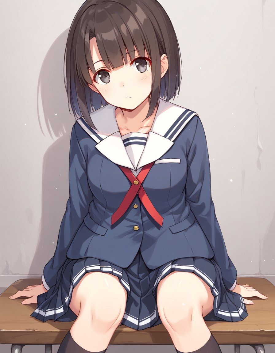 1girl,  katou megumi,  school uniform by Ttan on Tensor.Art
