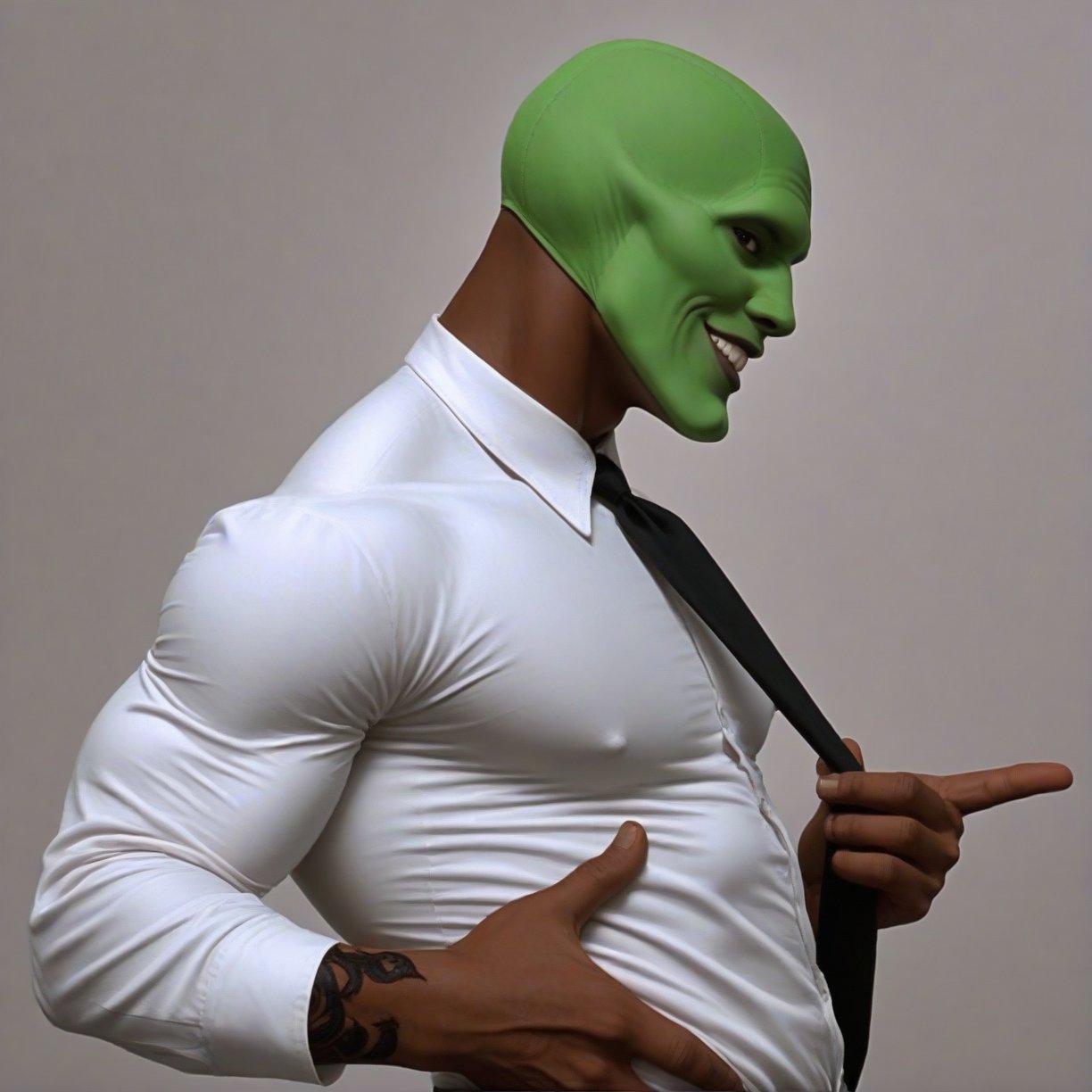 1boy,  dark skin,  tight business shirt by BigHeadTF on Tensor.Art