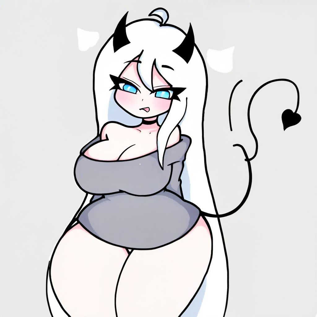 1girl,  horns,  blue eyes by user_iori_rodri on Tensor.Art