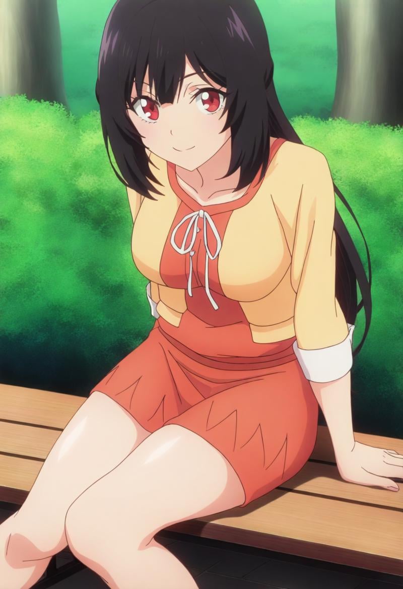 sysdeep_karen,  black hair,  red eyes by Ttan on Tensor.Art