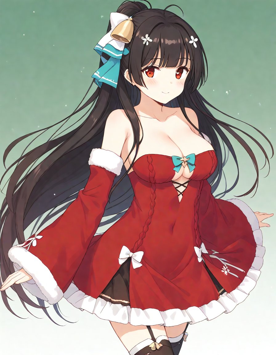 agano \(azur lane\),  santa costume,  BREAK score_9 by miaomiao on Tensor.Art