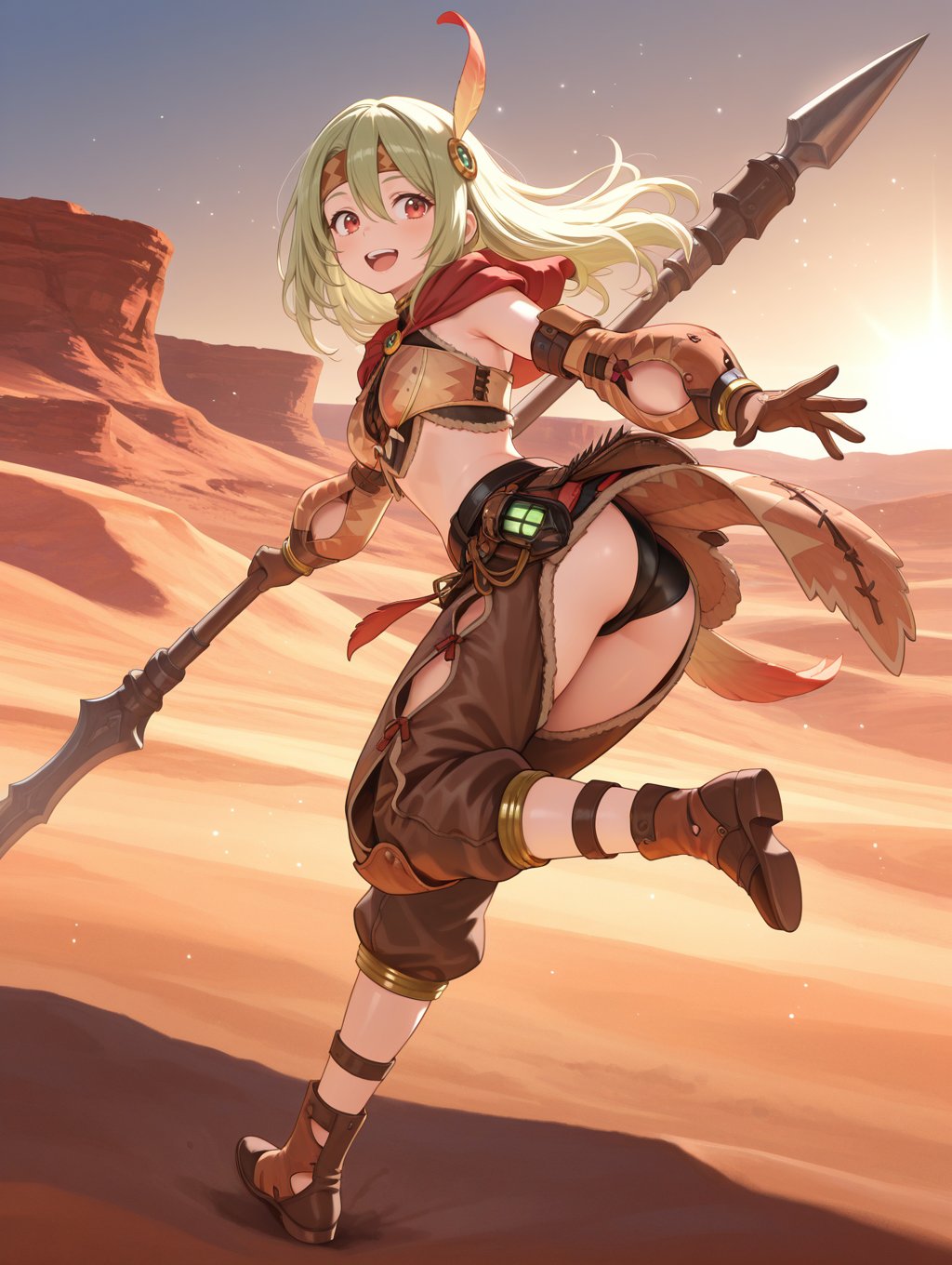 kuluyaku armor,  1girl,  green eyes by miaomiao on Tensor.Art