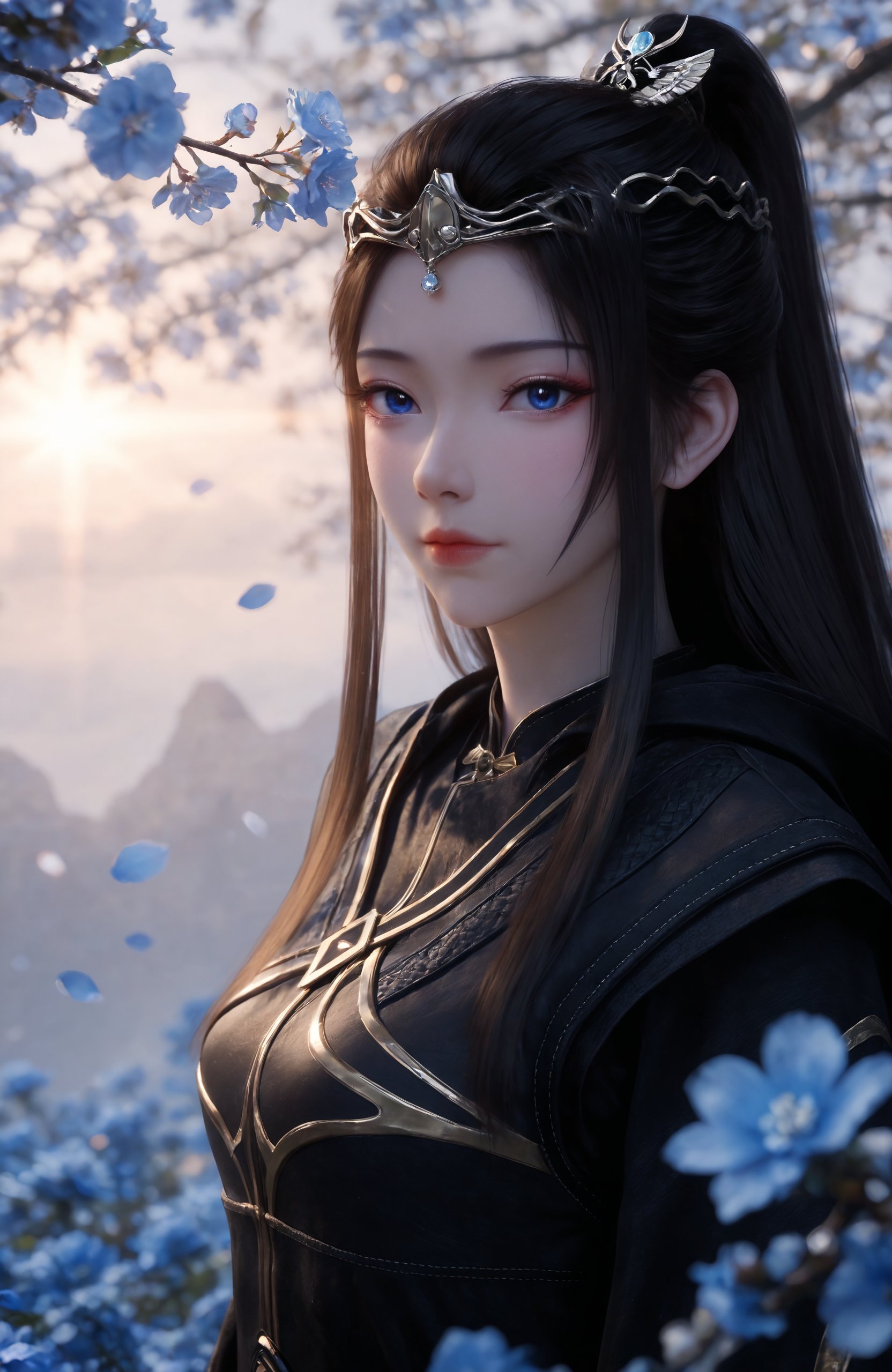 1girl,  long hair,  hair ornament by 天海TianHai on Tensor.Art