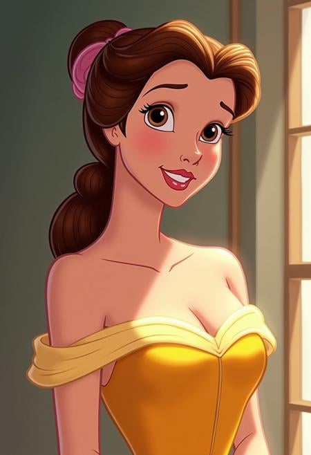 DisneyRenstyle, portrait of Belle