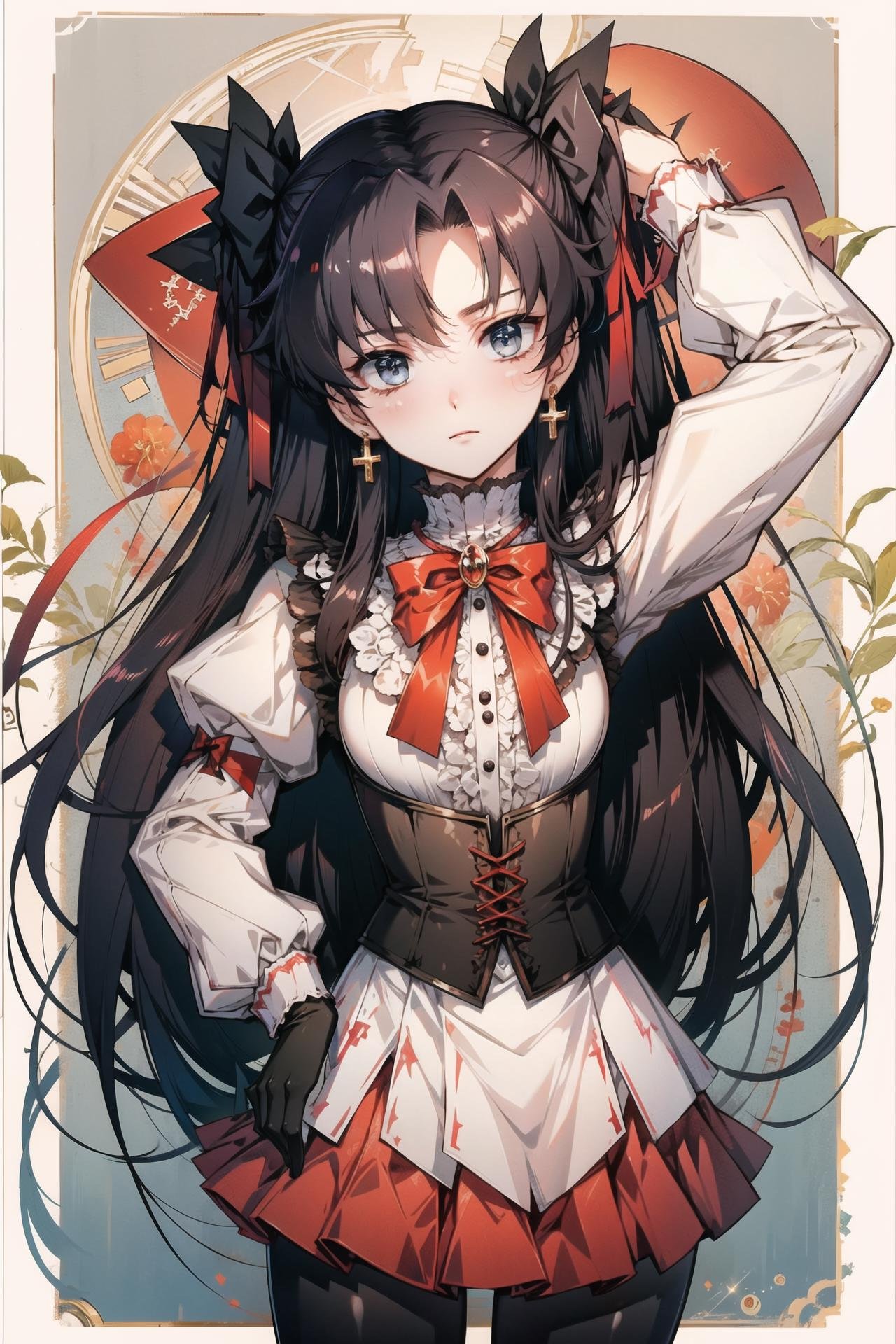 1girl,  solo,  tohsaka rin by Ttan on Tensor.Art