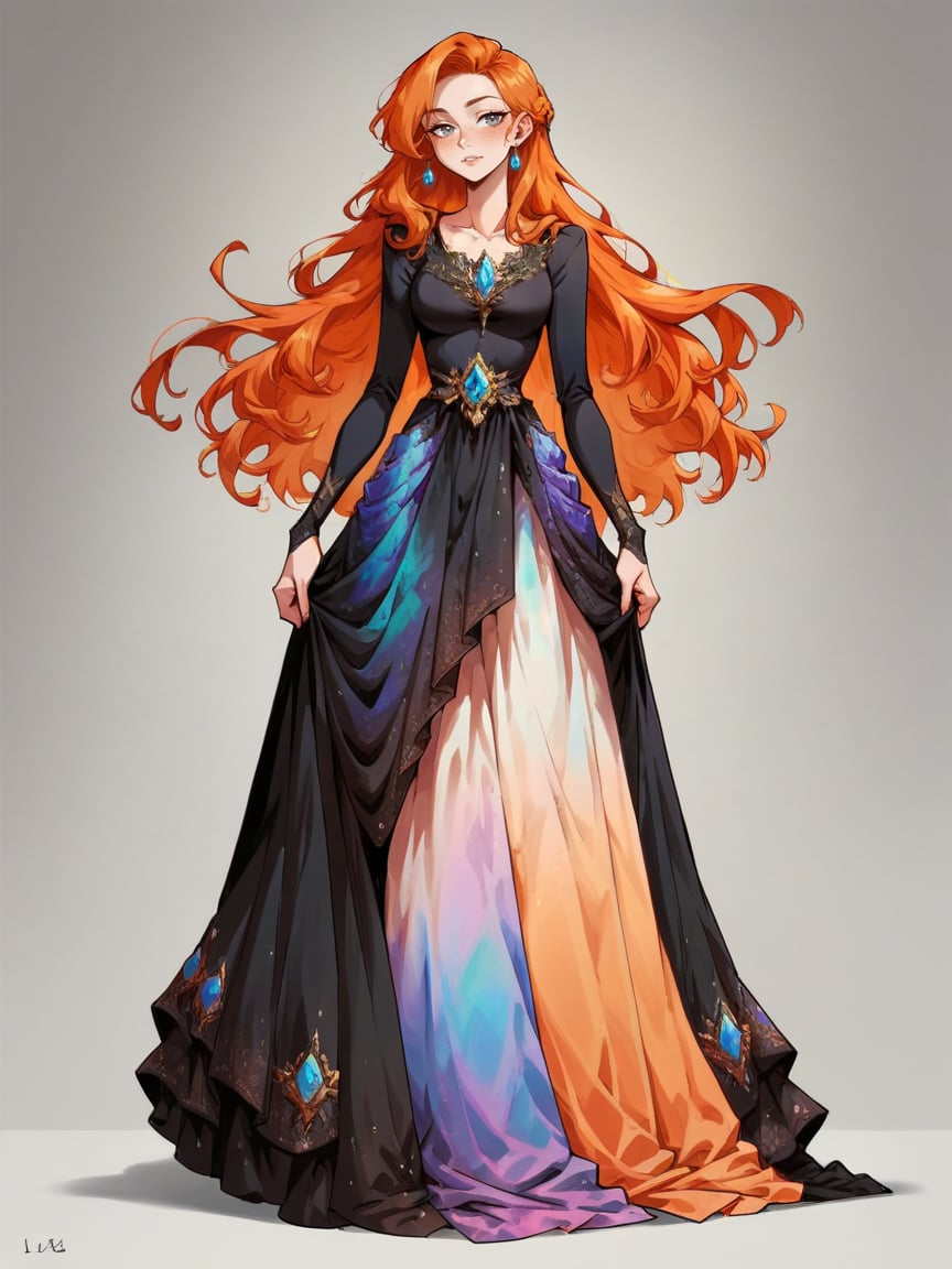 ginger hair,  long hair,  1girl by miaomiao on Tensor.Art