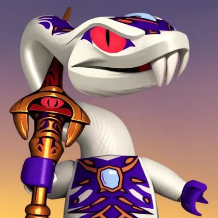 pythor \(ninjago\),  open smile,  evil by user_720431629750874608 on Tensor.Art