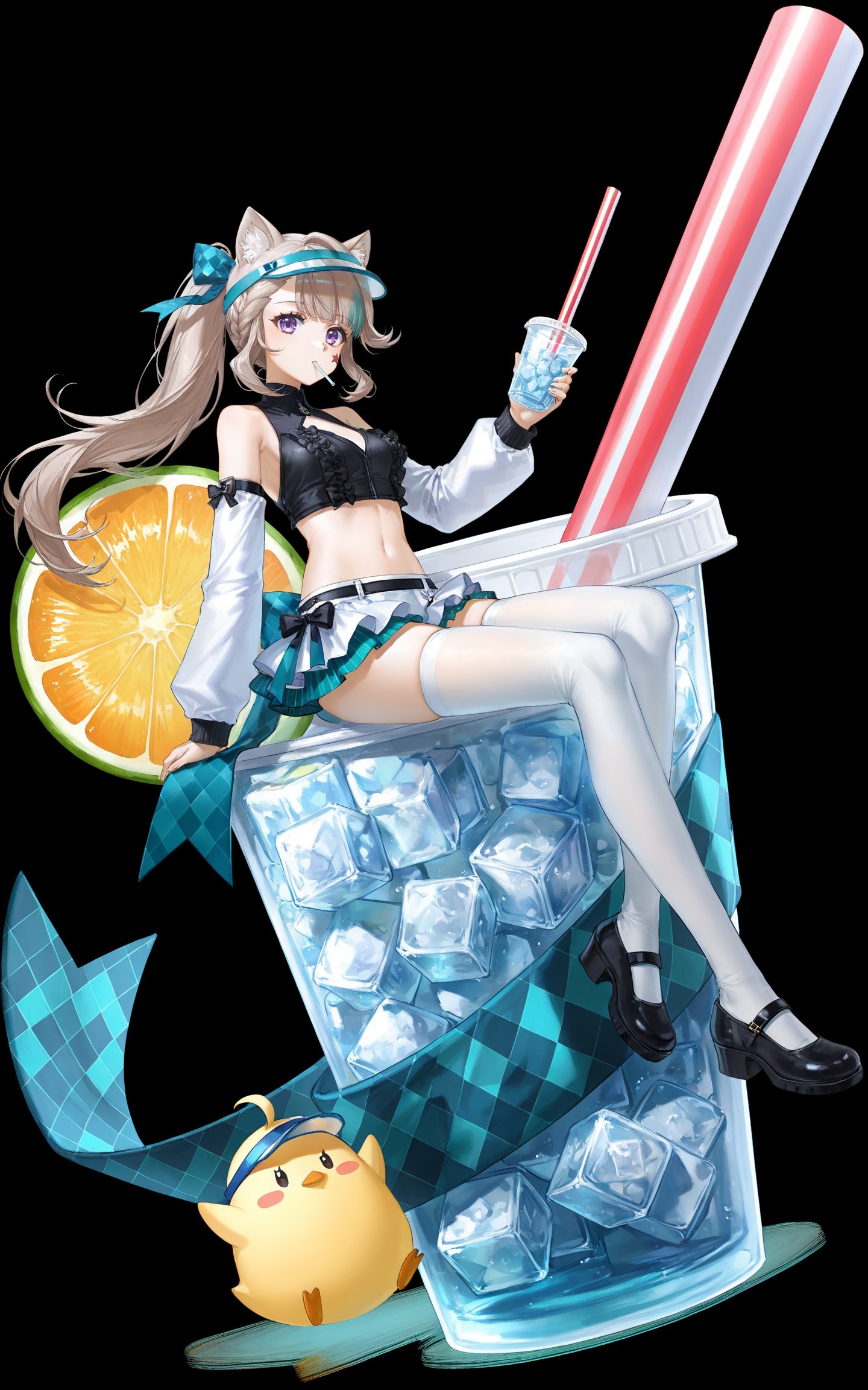 Lynette \(genshin impact\),  lihui,  white_background by DJ大江东去 on Tensor.Art