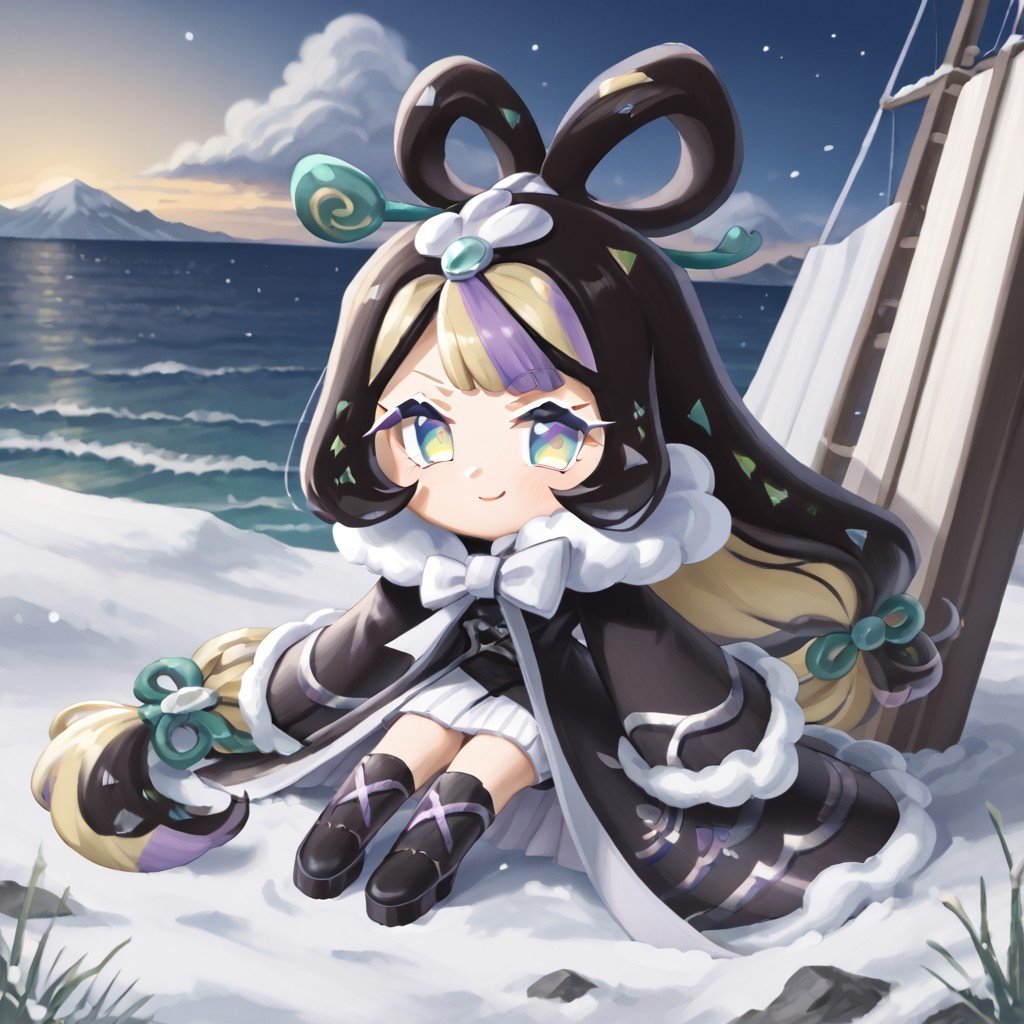 On the ship,  outside,  sitting on the ground by CoffeeSan on Tensor.Art